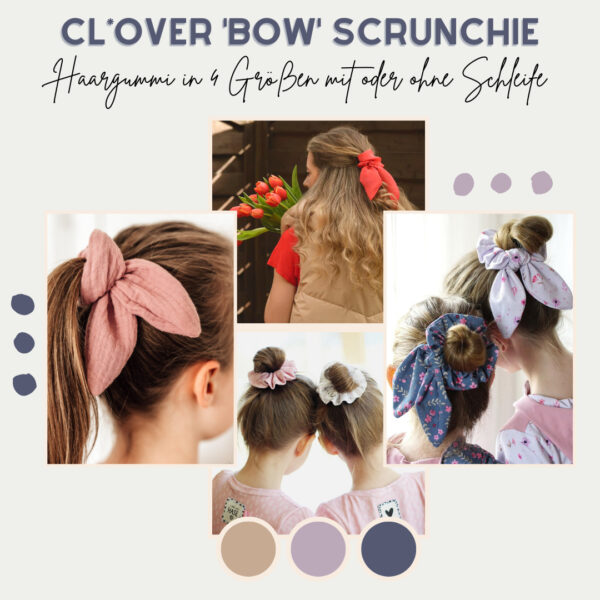 CL*OVER BOW SCRUNCHIE